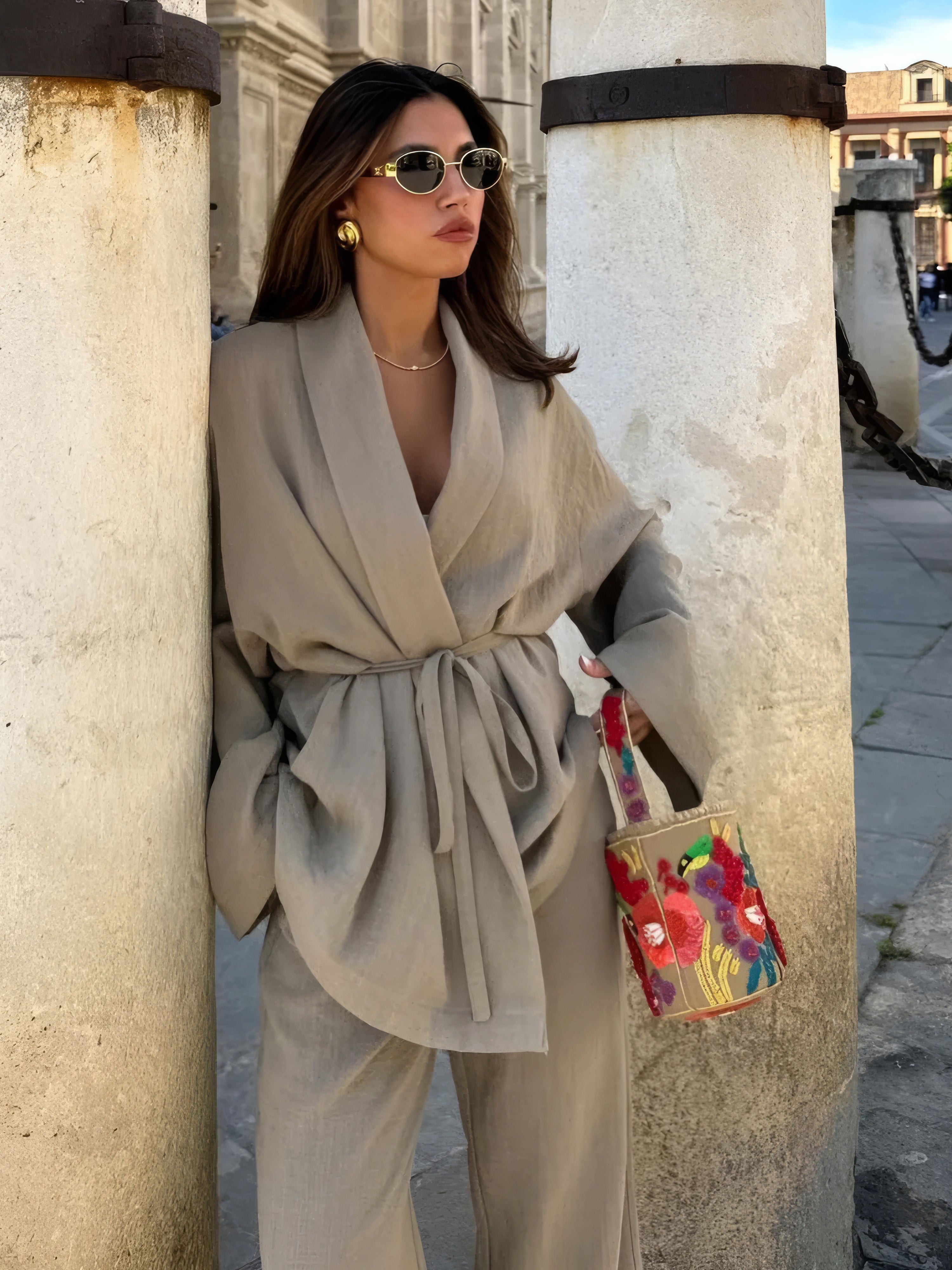 PACHA - KIMONO LINEN SET