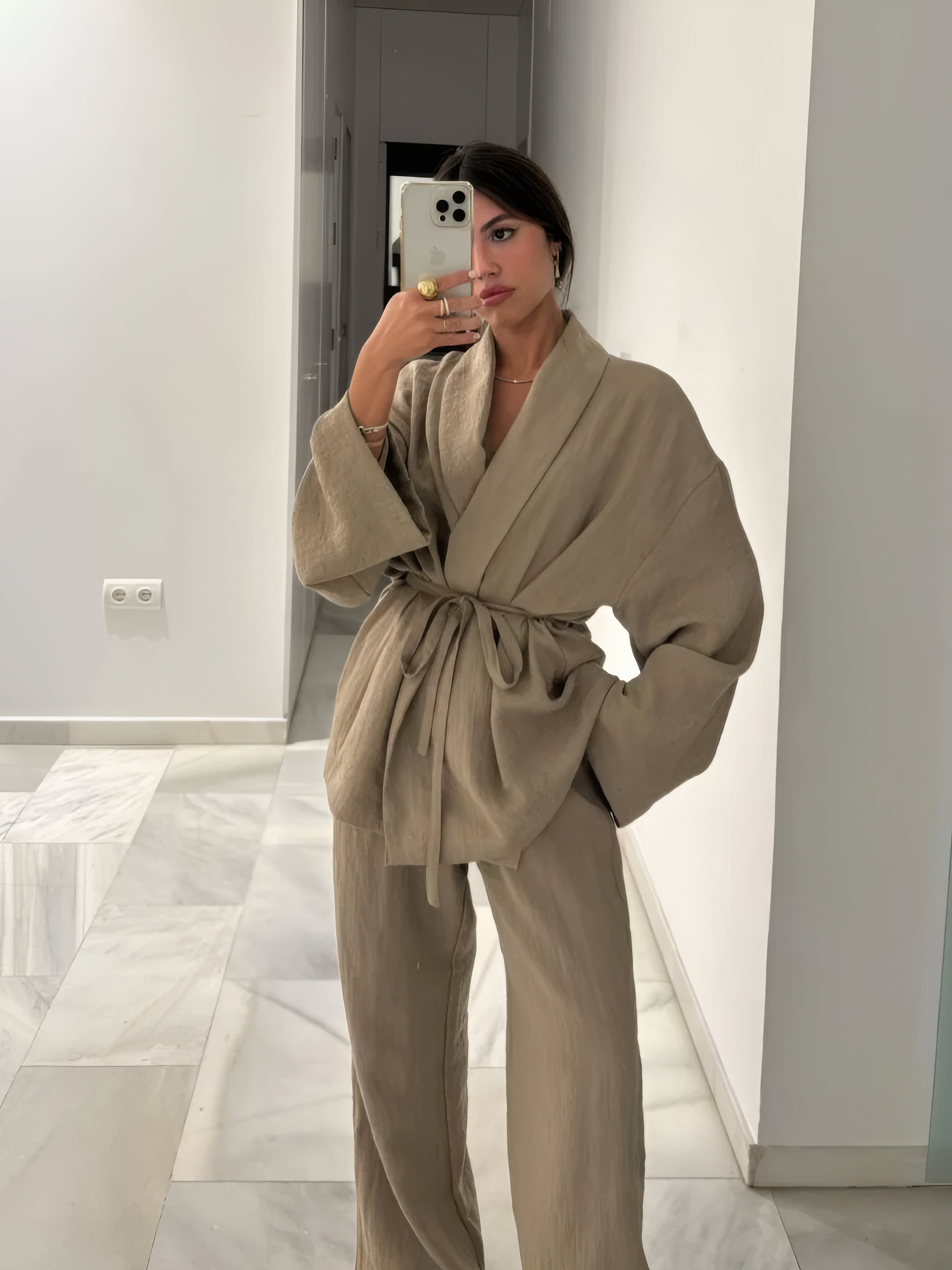 PACHA - KIMONO LINEN SET