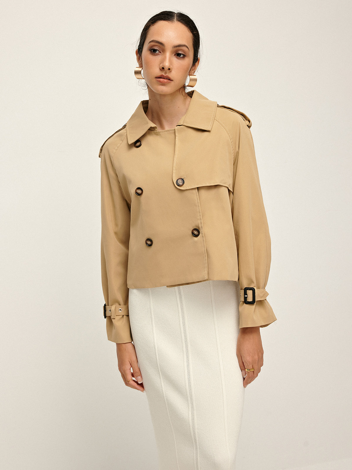 Klassieke Trenchcoat Met Knopen