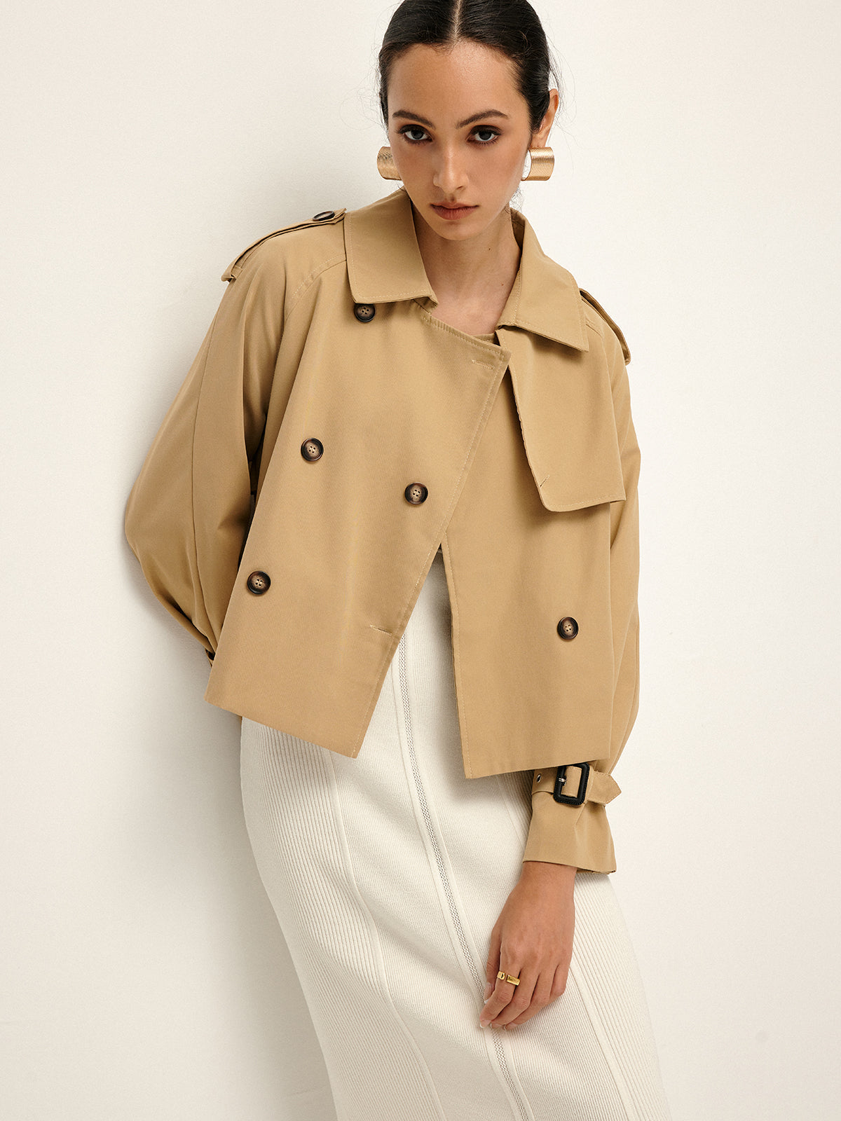 Klassieke Trenchcoat Met Knopen